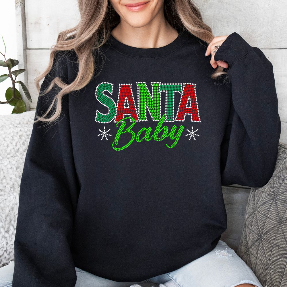 Santa Baby Red and Green Dots