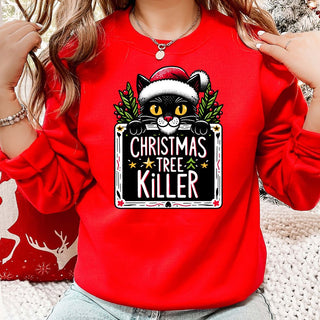 Christmas Tree Killer Cat