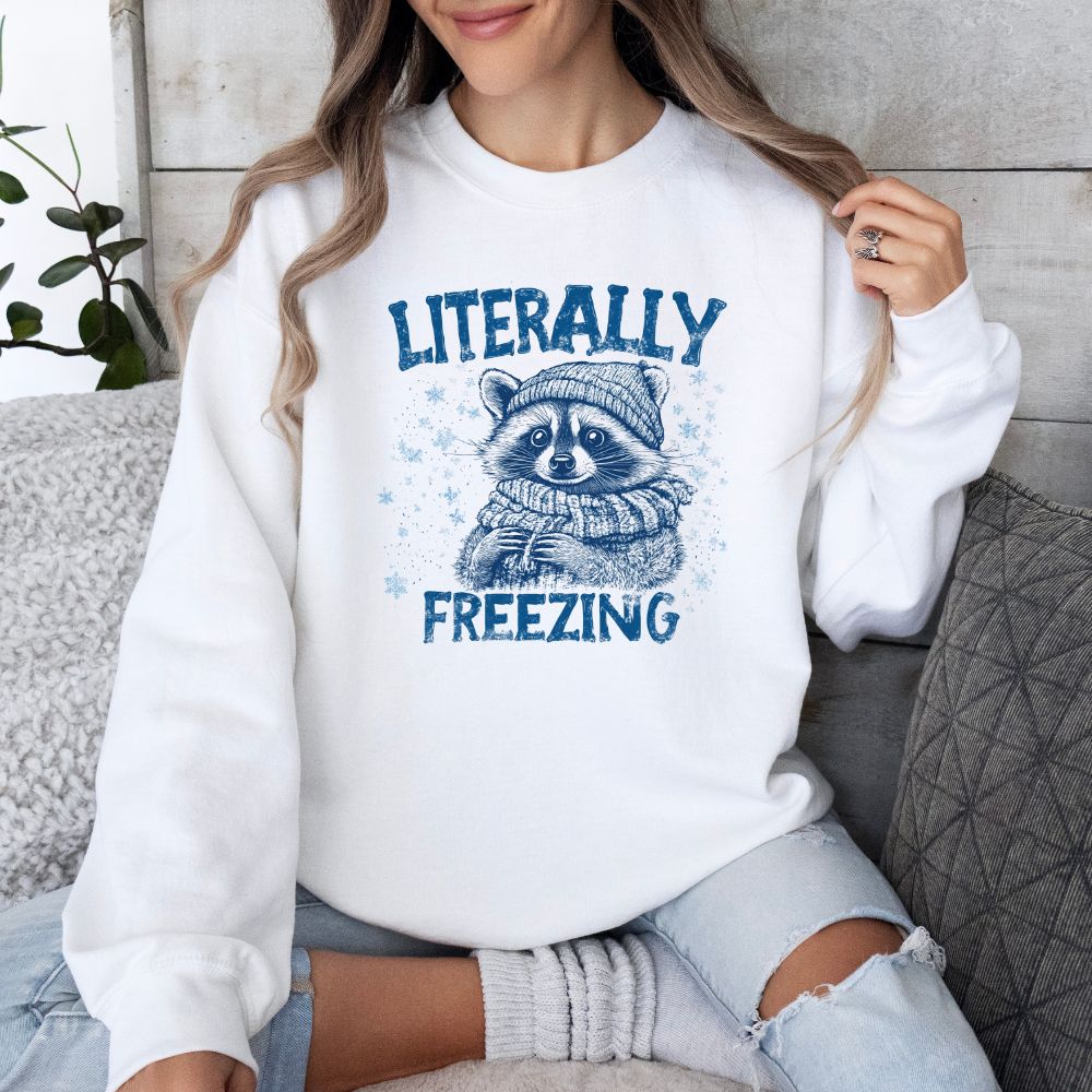 Literally Freezing Racoon