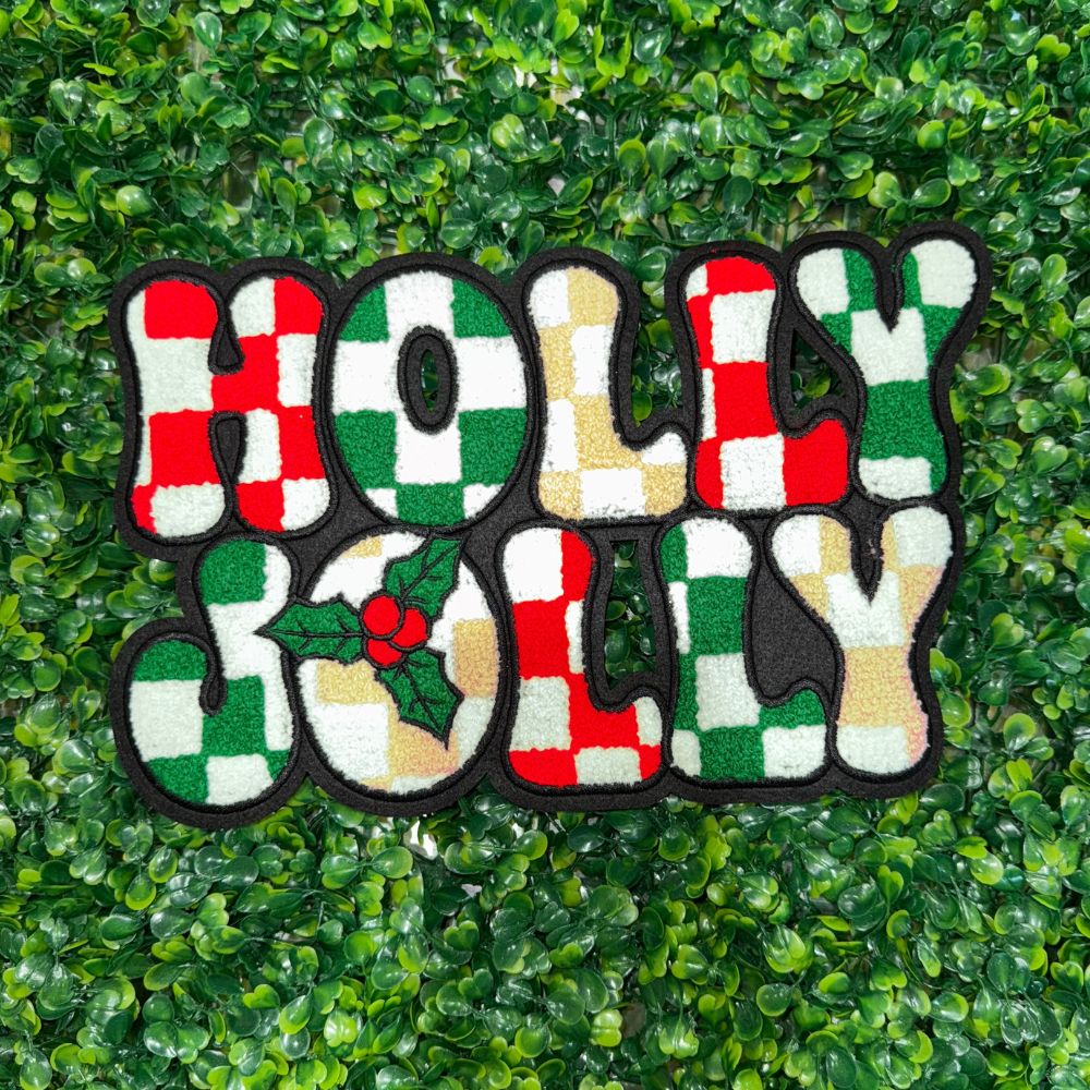 Checkered Holly Jolly