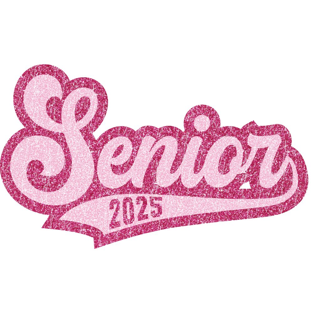 Senior 2025 Pink Distressed