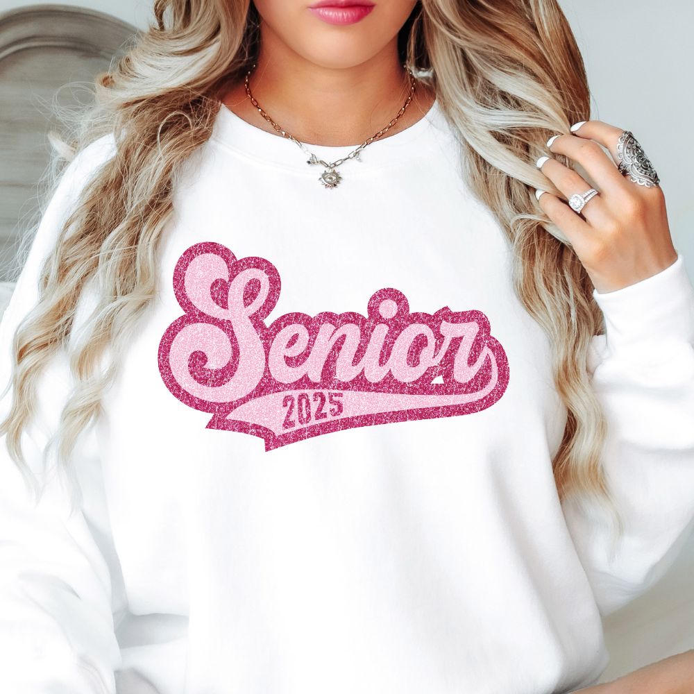 Senior 2025 Pink Distressed