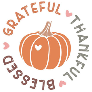 Grateful Thankful Blessed Pumpkin