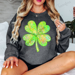 Neon Green Shamrock