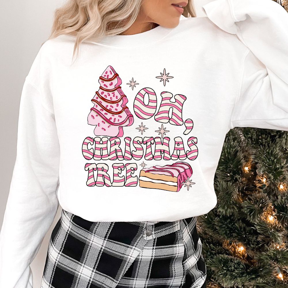 Oh Pink Christmas Tree Cake Lights