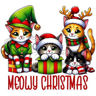 Meowy Christmas Cat Elf