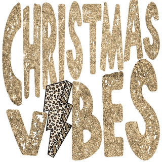 Christmas Vibes Sequin Gold