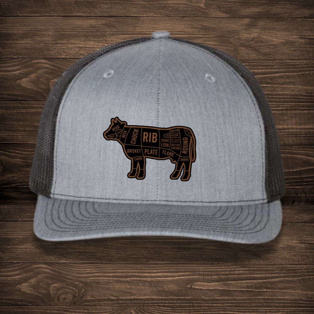 Beef Cuts Leatherette Patch
