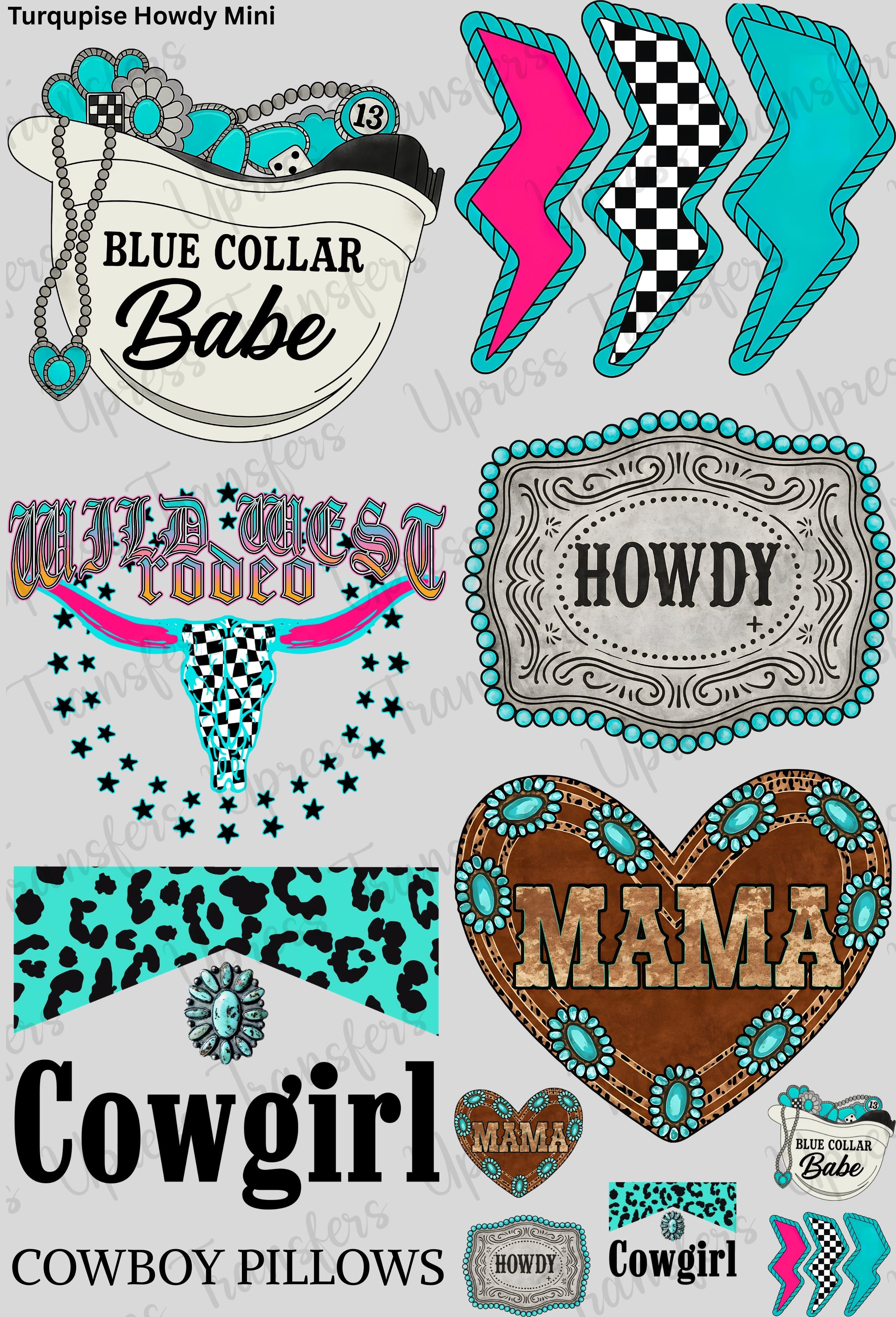 Turquoise Howdy Mini