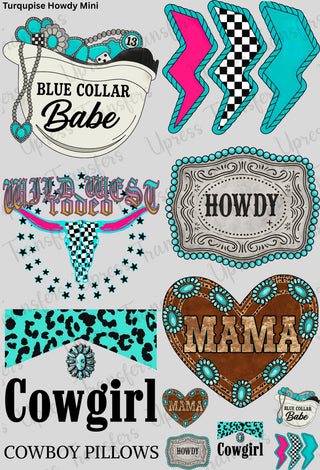 Turquoise Howdy Mini