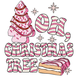 Oh Pink Christmas Tree Cake Lights