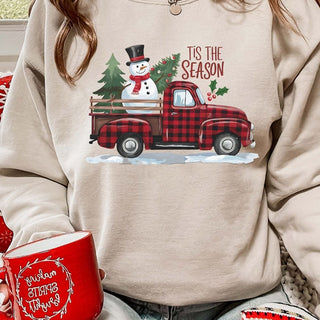Tis The Season Snowman Truck