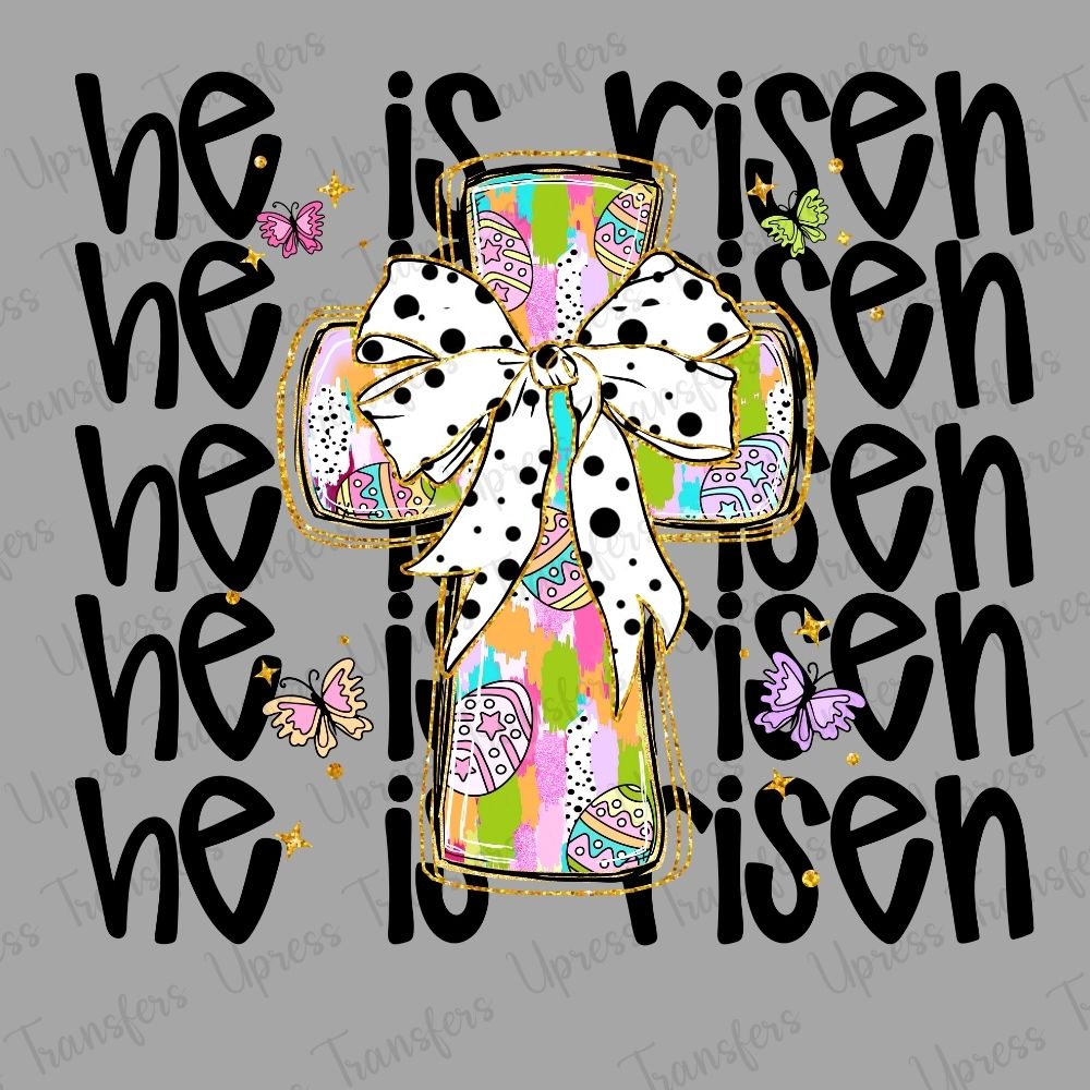 He Is Risen With Text