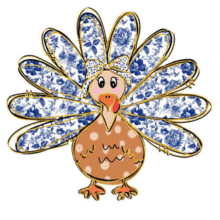 Blue Paisley Turkey