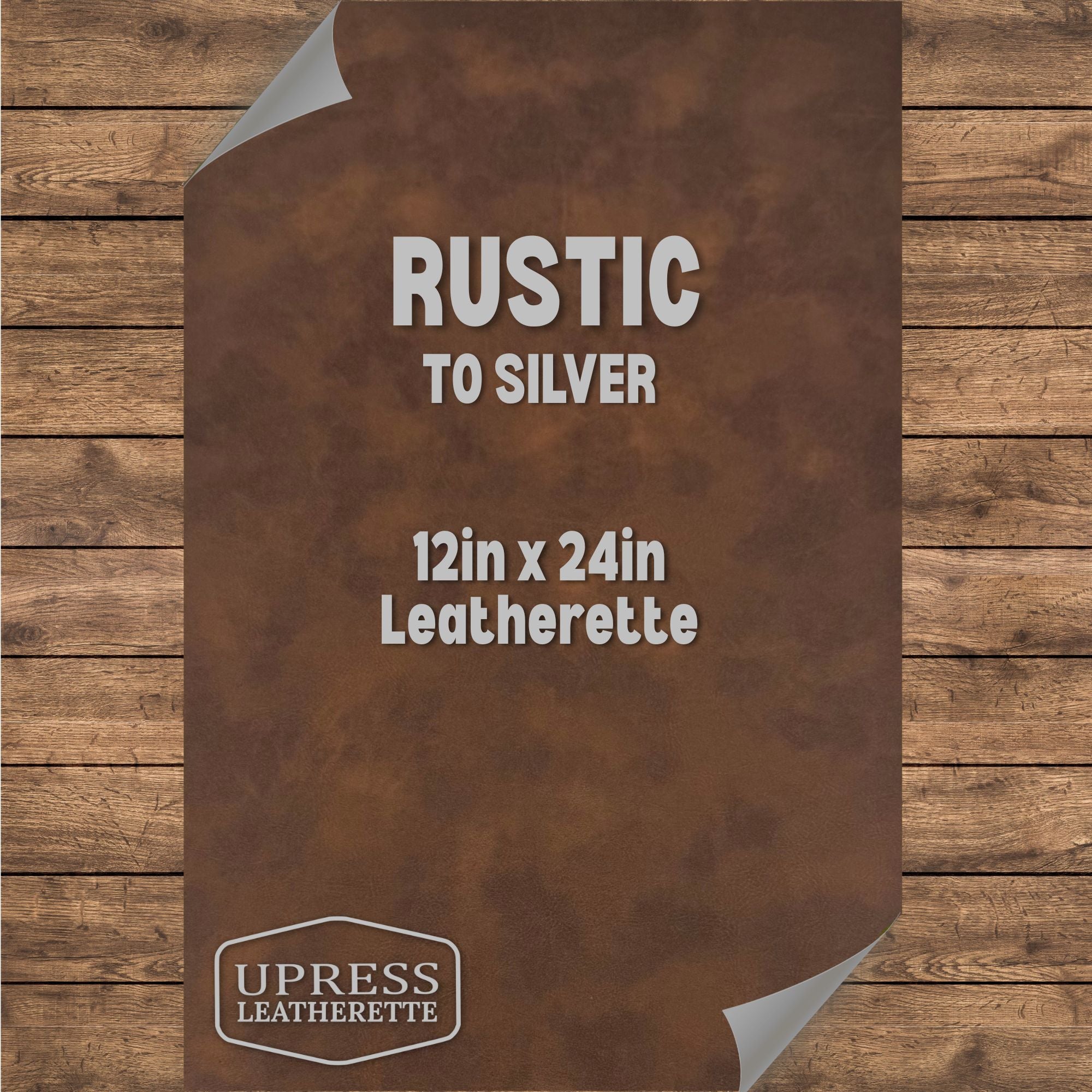 Rustic/Silver Leatherette Sheet (12x24)