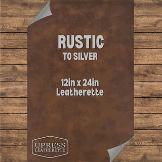 Rustic/Silver Leatherette Sheet (12x24)