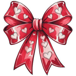 Valentines Day Red Coquette Bow