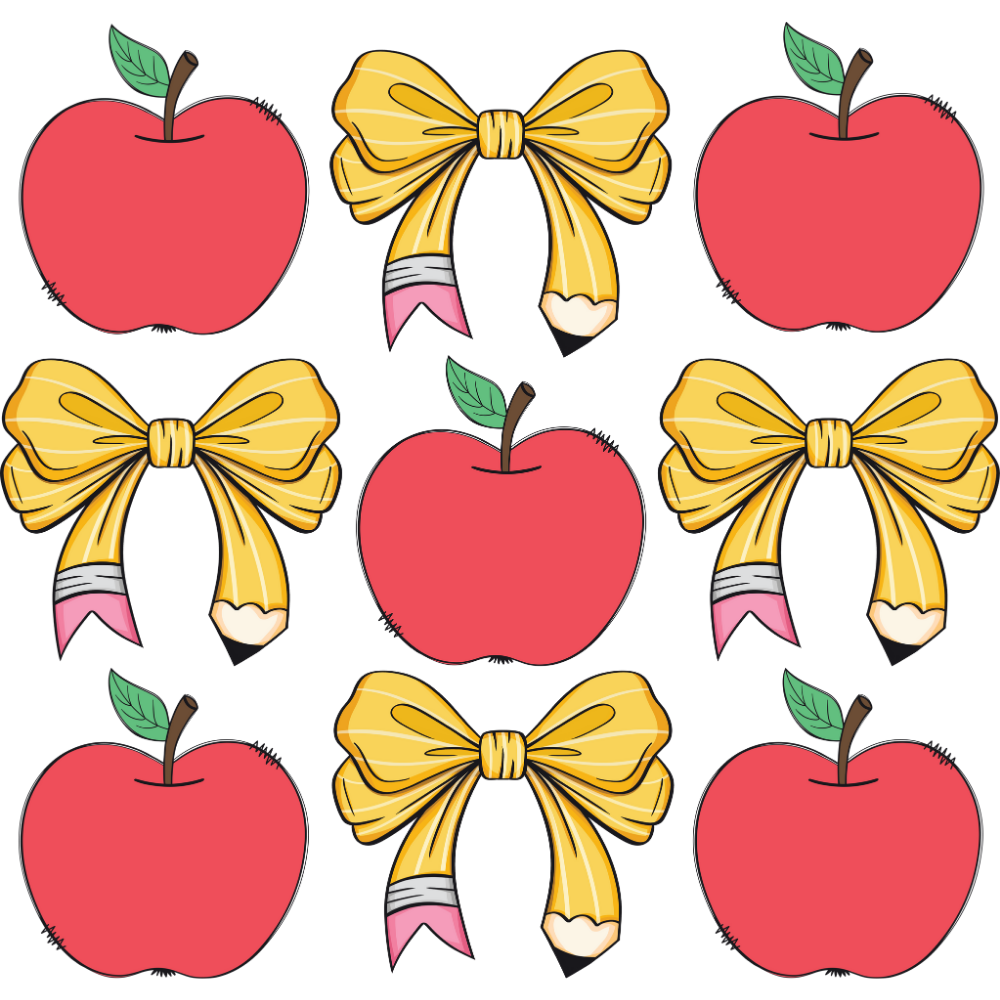 Apple Coquette Pencil Bow