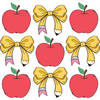 Apple Coquette Pencil Bow