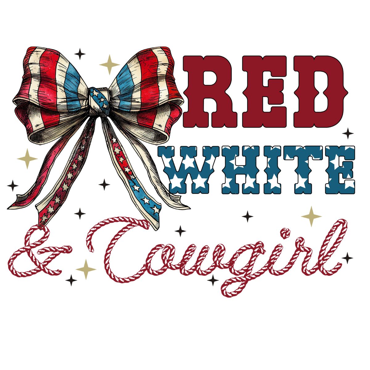 Red White And Cowgirl