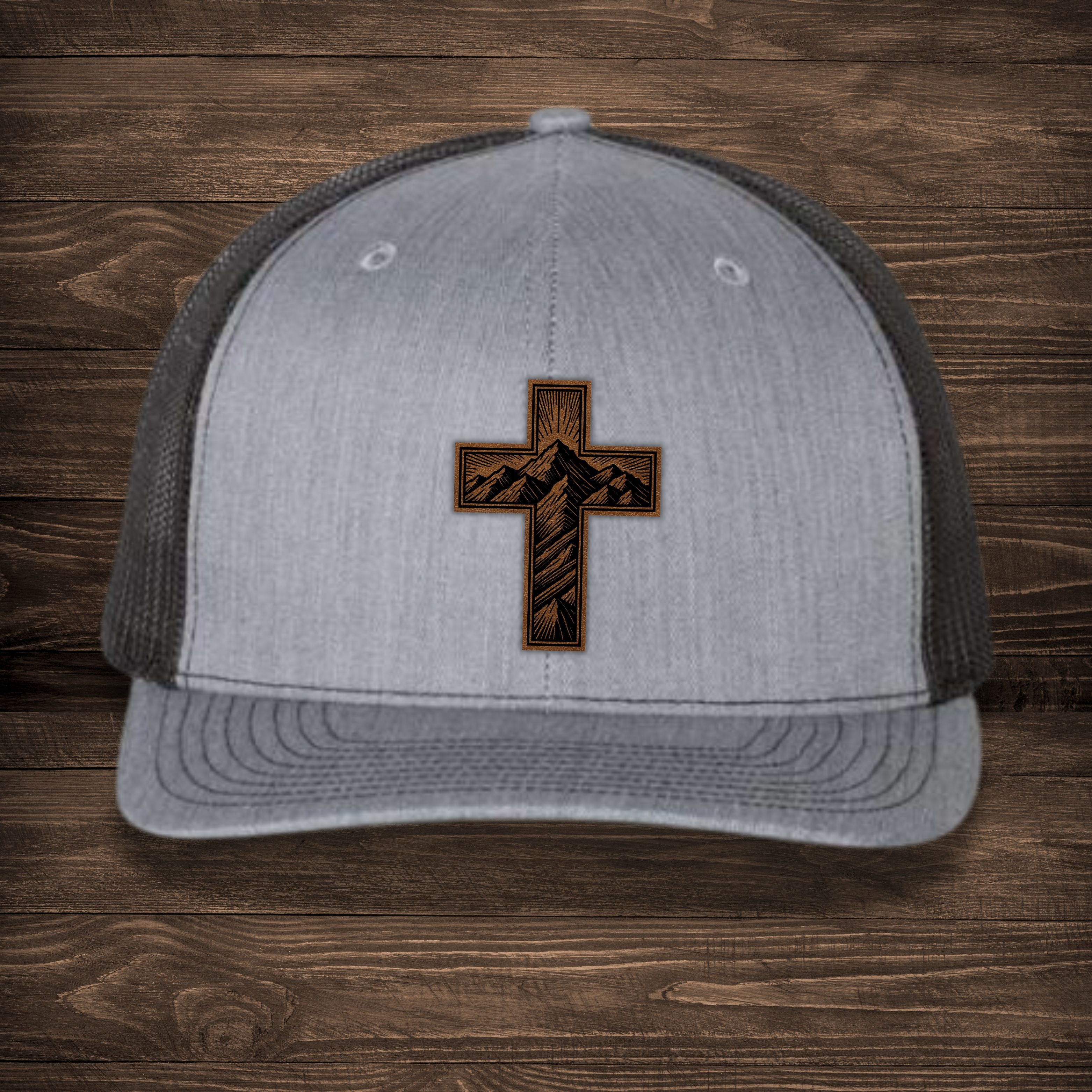 Cross Leatherette Patch
