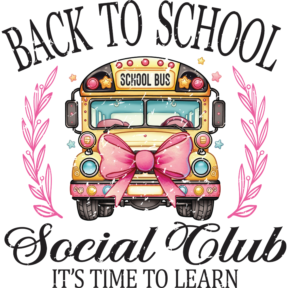 Back To School Social Club Distressed