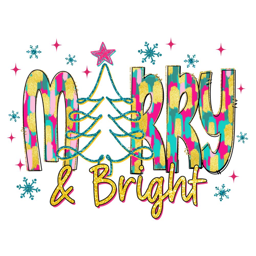 Merry And Bright Brushstroke