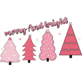 Merry And Bright Pink Trees