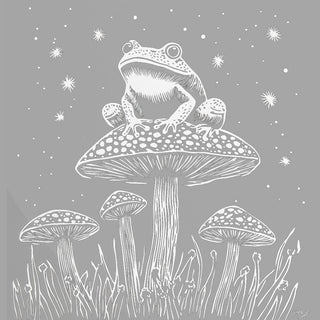 Big Night Toad On A Mushroom
