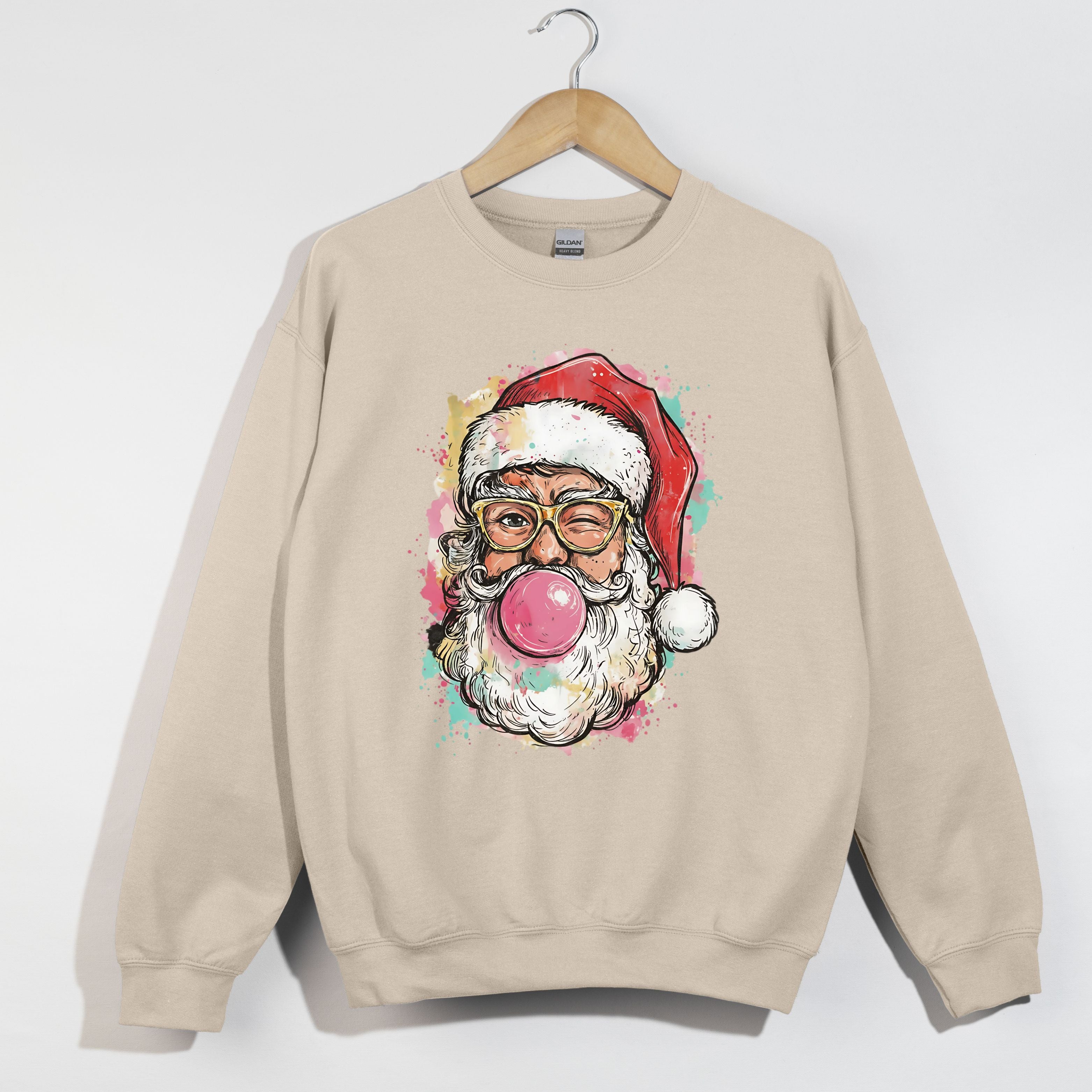 Jolly Splattered Santa