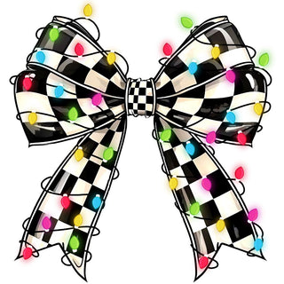 Checkered Bow String Lights