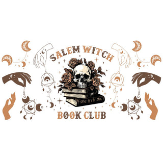 Salem Book Club UV DTF 16oz Wrap