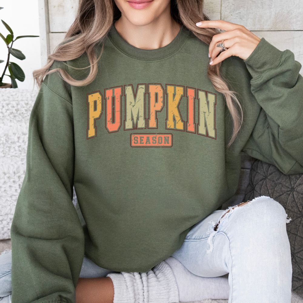 Pumpkin Season Varsity  Retro