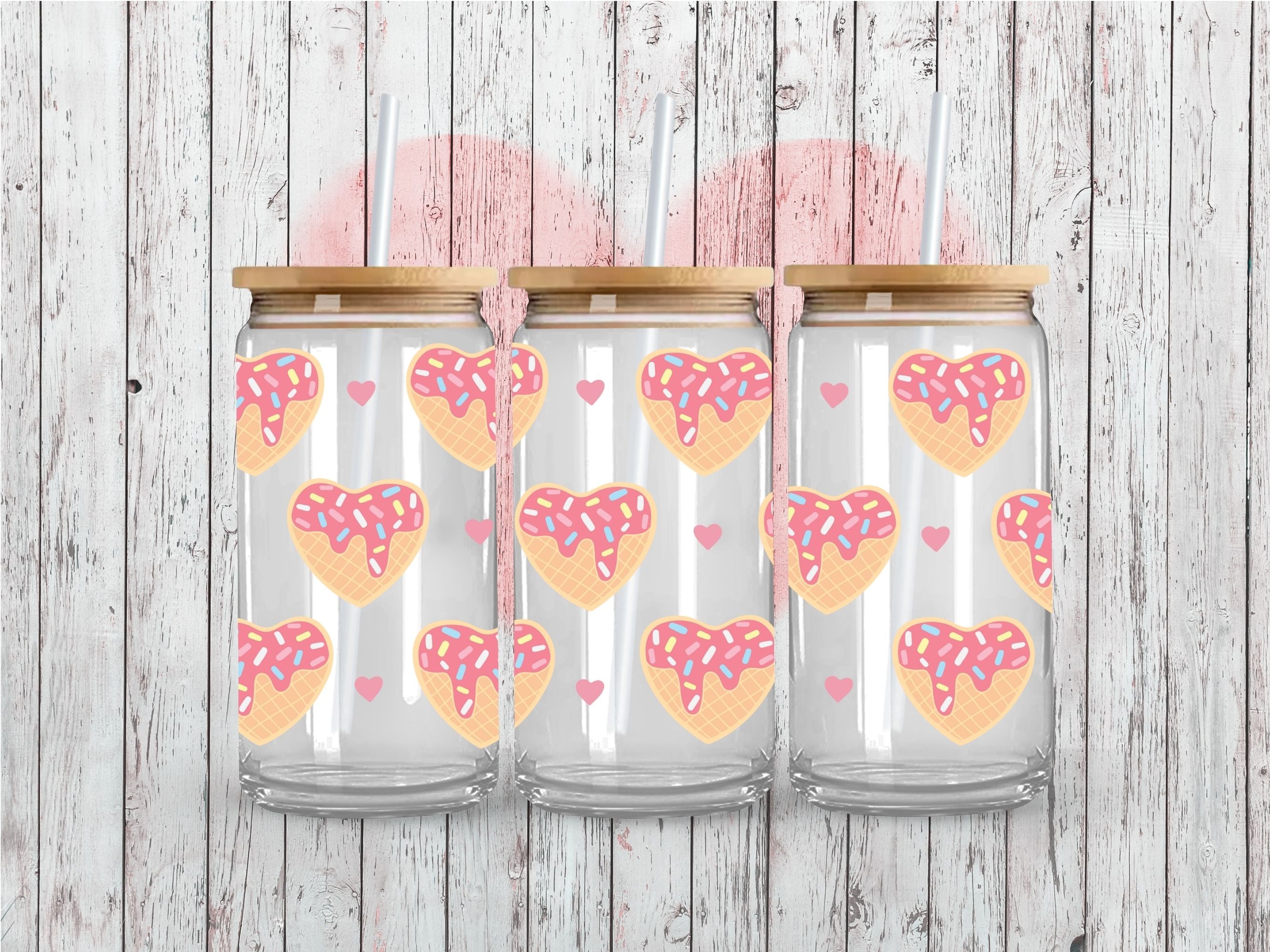 Heart Cookie UV DTF 16oz