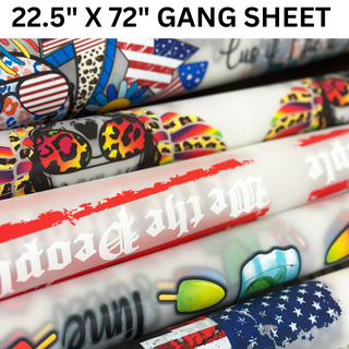 22.5" Wide Gang Sheets