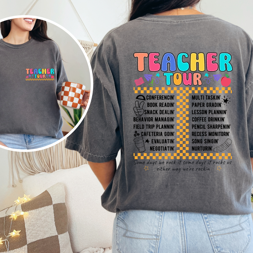 Teacher Tour Checkered Color