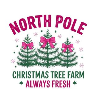 North Pole Christmas Tree Farm With Bows