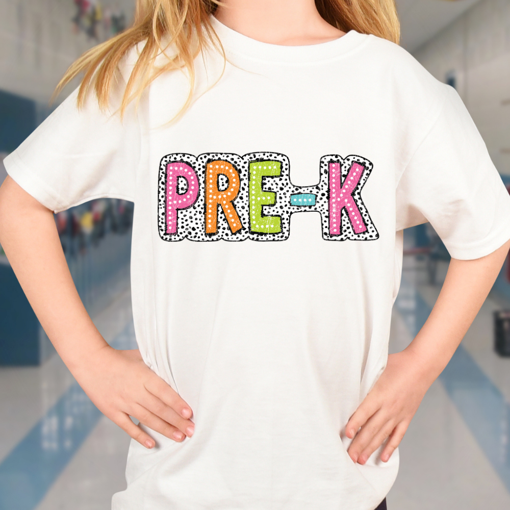 Pre-k Dalmatian Dots Retro