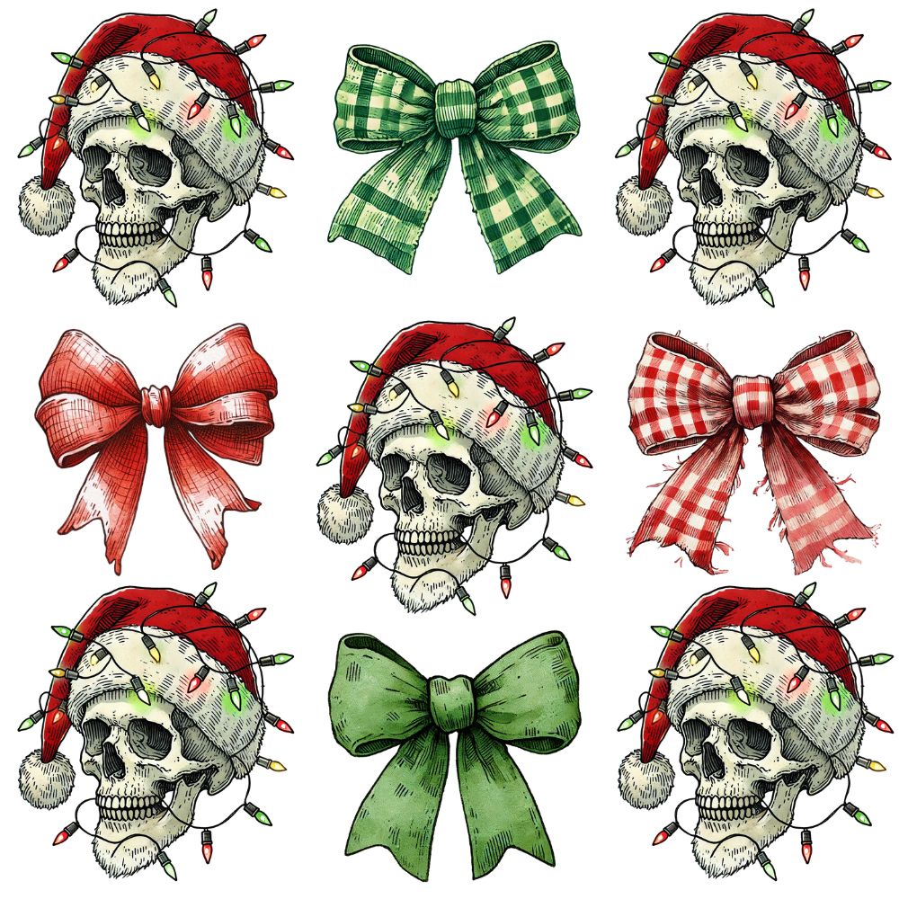 Christmas Skeleton Coquette