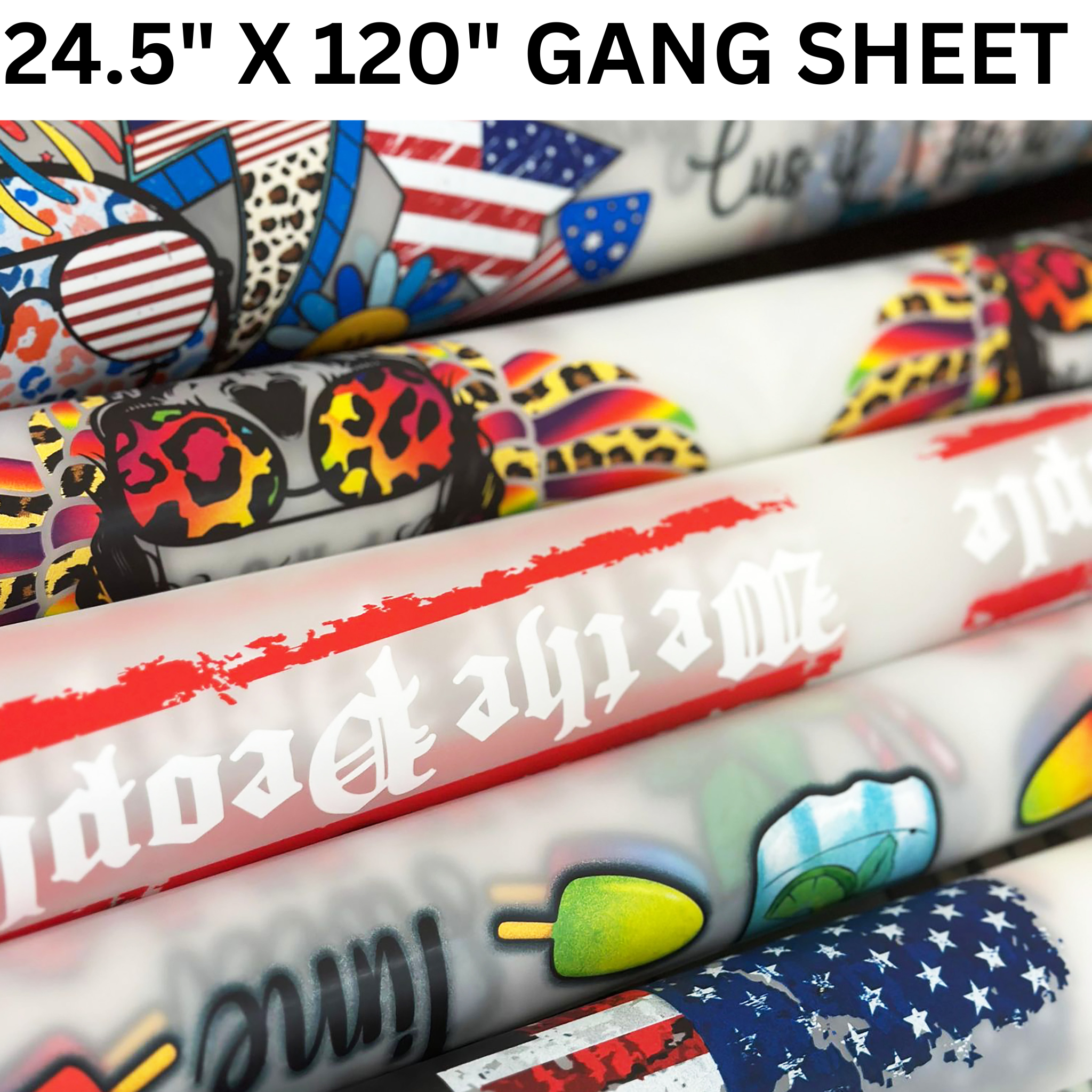 24.5" Wide Gang Sheets