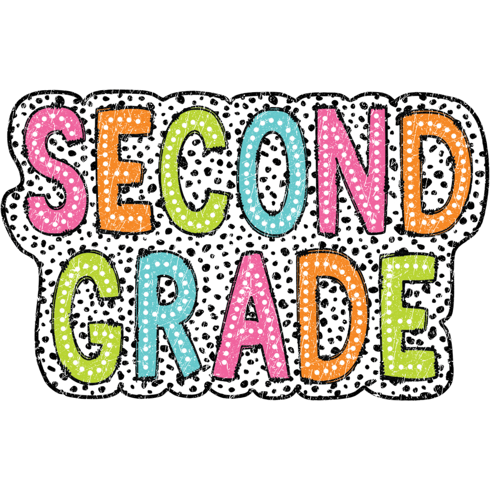 Second Grade Dalmatian Dots Retro