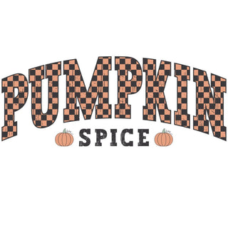 Pumpkin Spice Checkered