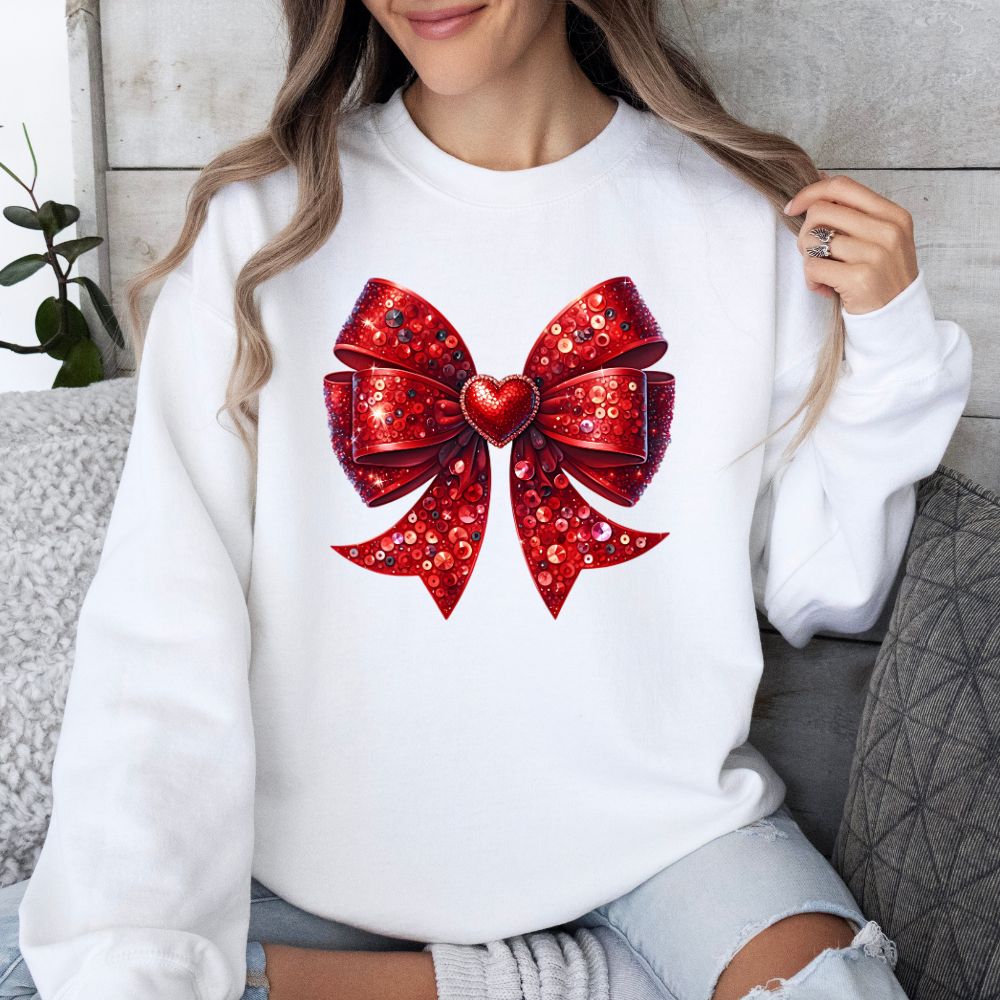 Red Sequin Bow