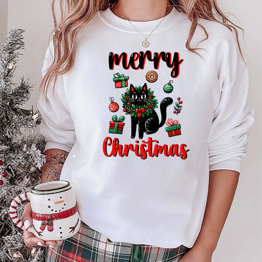 Merry Christmas Black Cat