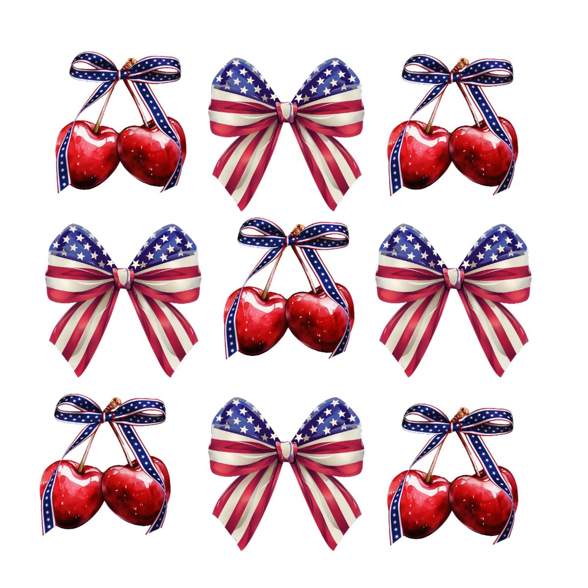 American Cherry Coquette Bow