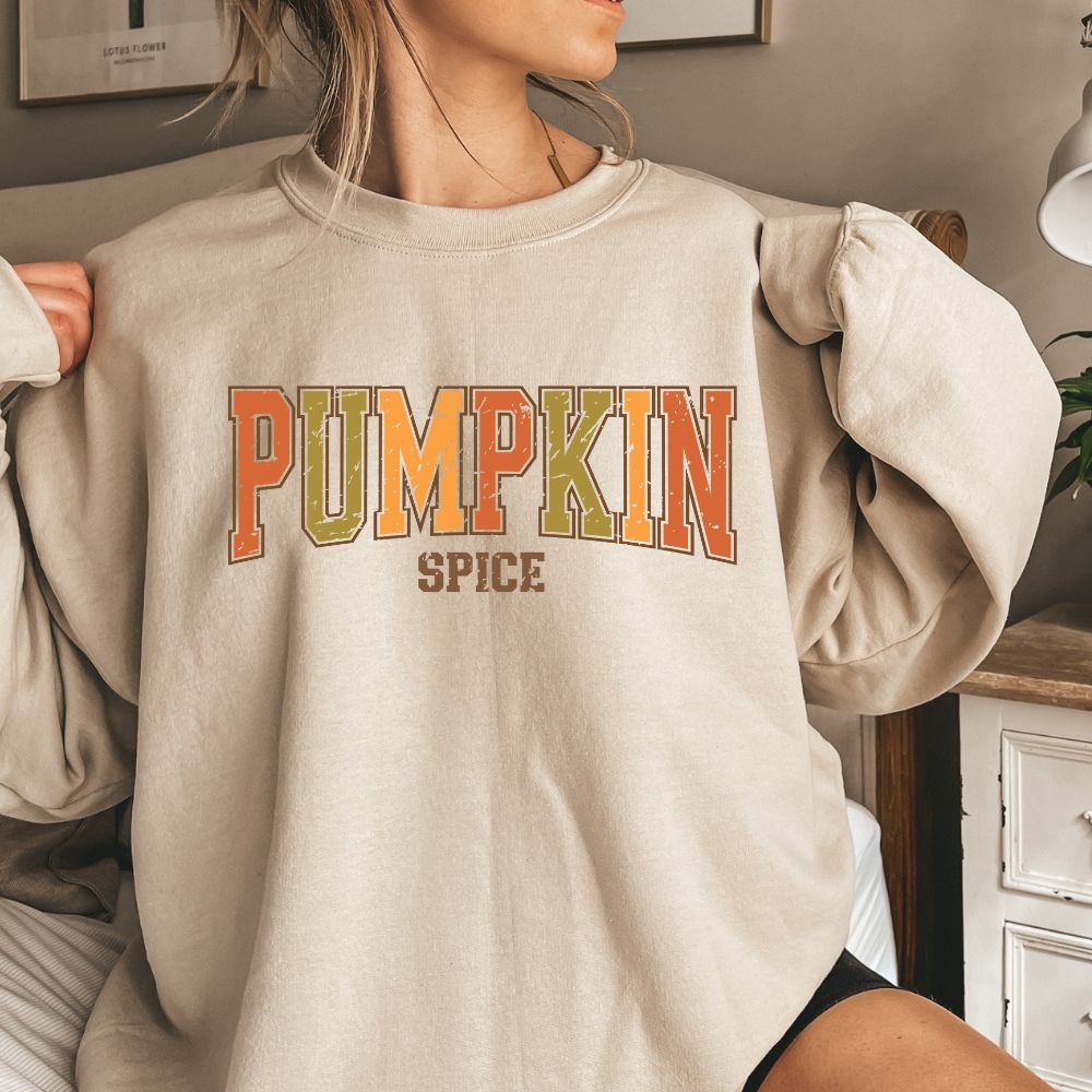 Pumpkin Spice Fall Colors Retro