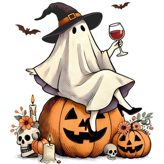 Ghost Drinking Wine