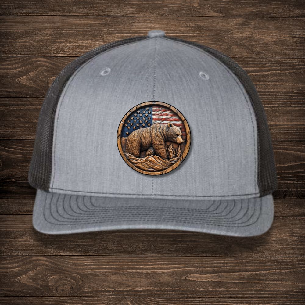 Bear Wooden Flag