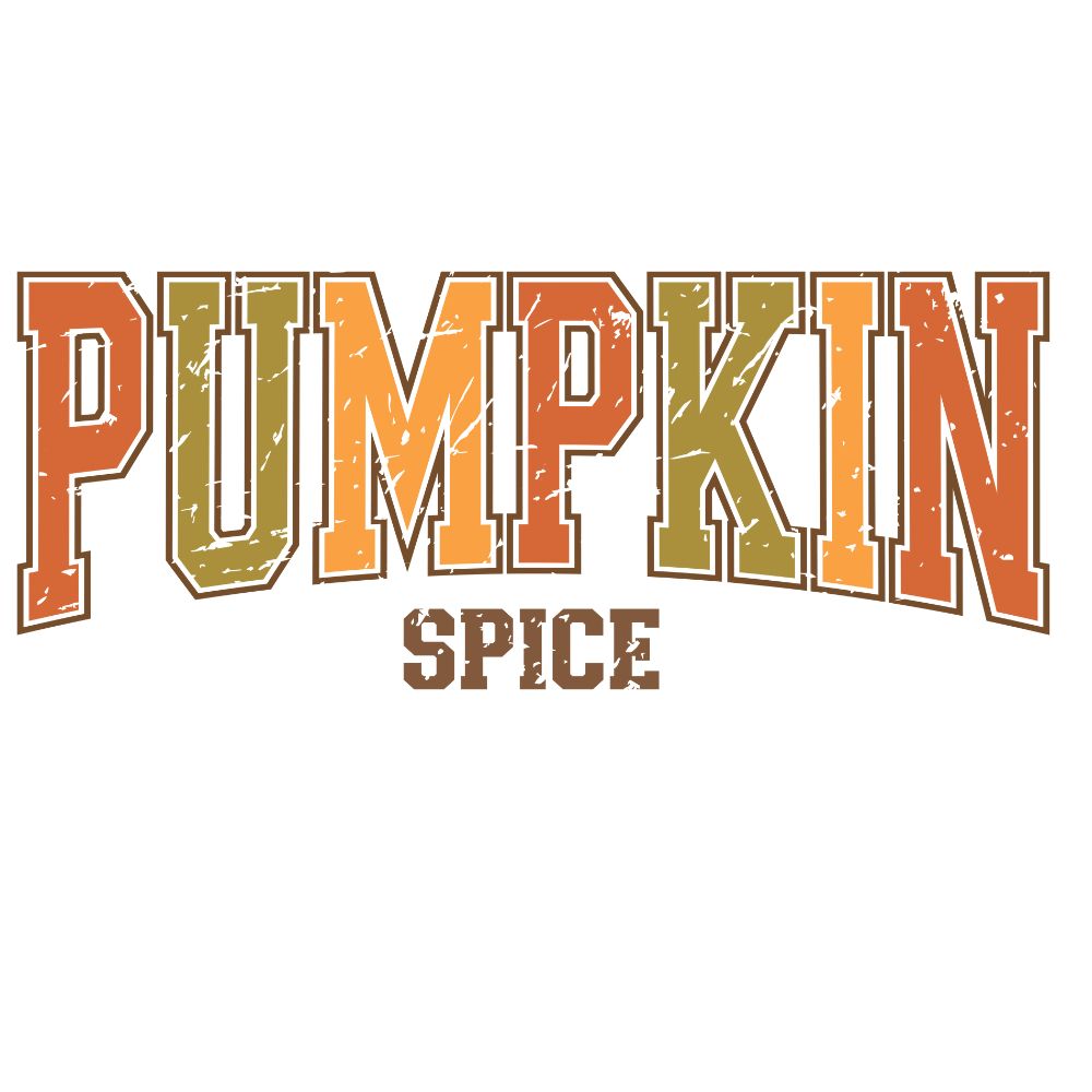 Pumpkin Spice Fall Colors Retro