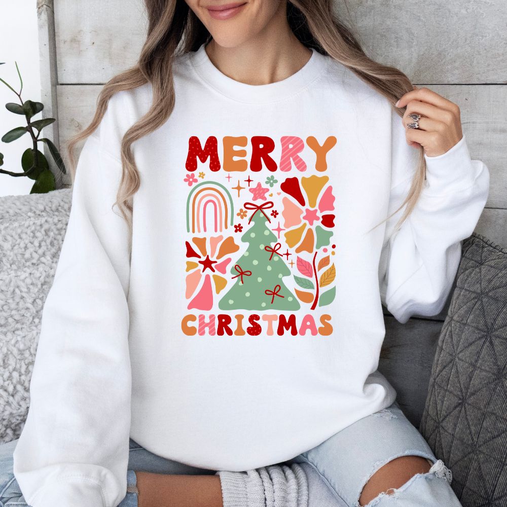 Merry Christmas Retro Boho